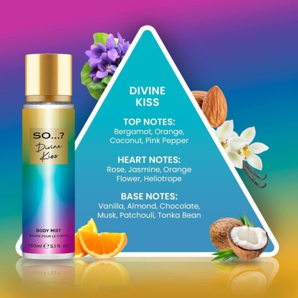 So…? YOU Divine Kiss Bath and Body Set, Body Mist, Body Lotion and Shower Cream Bundle (Pack of 3)
