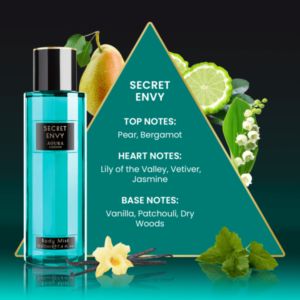 Aoura London Womens Secret Envy Body Mist 220ml
