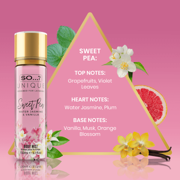 So…? Unique Women Sweet Pea  Body Mist 150ml