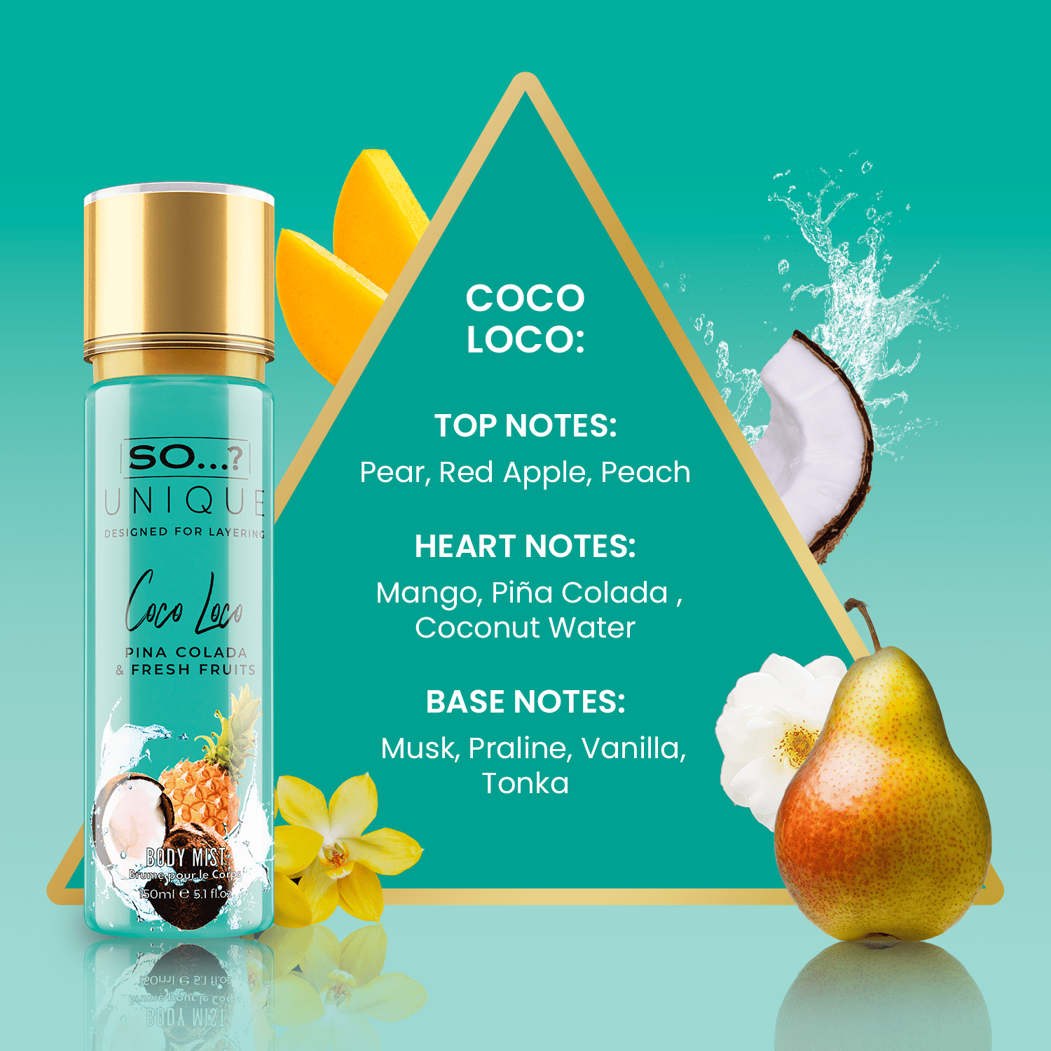 SO…? Unique Women Coco Loco Body Mist 150ml 1 SO…? Unique Women Coco Loco Body Mist 150ml