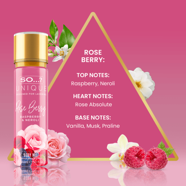 SO…? Unique Women Rose Berry Body Mist 150ml