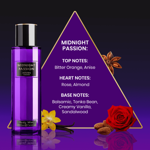 Aoura London Midnight Passion Body Mist 220ml