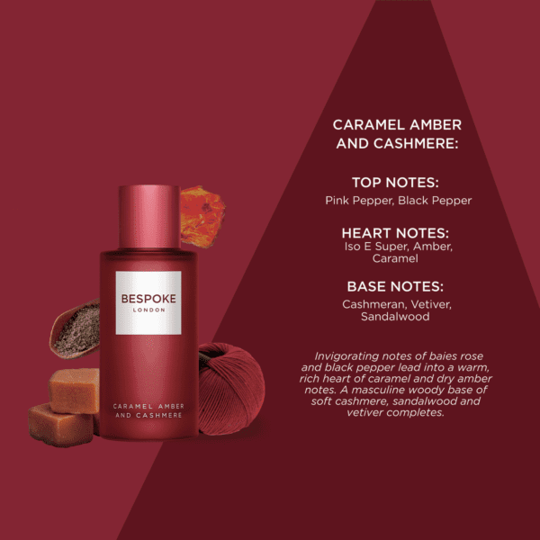 BESPOKE LONDON Men  Caramel Amber & Cashmere Eau De Parfum - 100Ml
