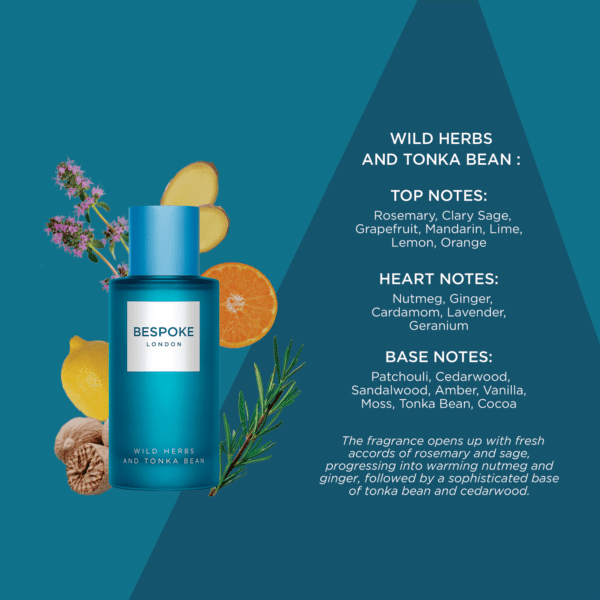 BESPOKE LONDON Men Wild Herbs & Tonka Bean 100Ml Eau De Parfum