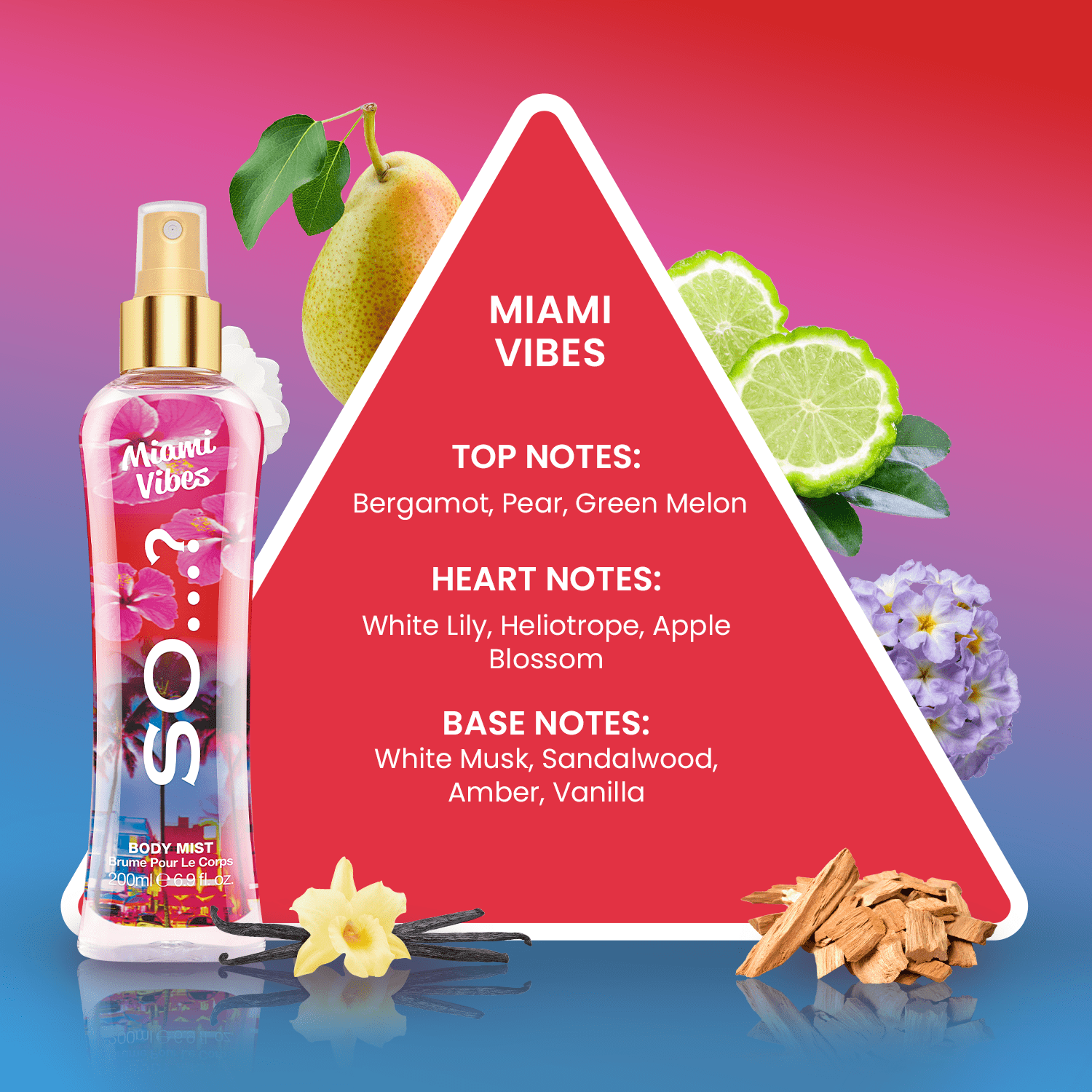 SO…? Miami Vibes Body Mist 200ml 1 SO…? Miami Vibes Body Mist 200ml