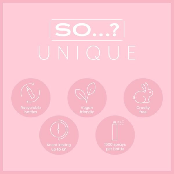 So…? Unique Body Mist Mixed Fragrance Bundle 150ml (Pack of 3) Sweet Pea, Coral Daisy, White Blossom.