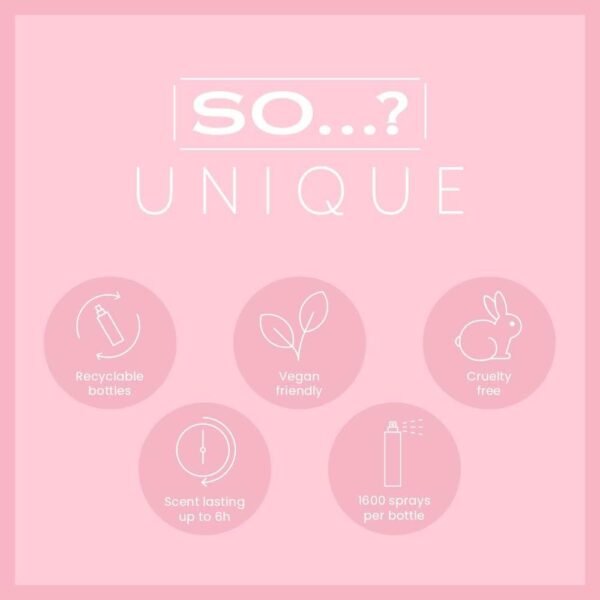 So…? Unique Body Mist Spray Mixed Fragrance Bundle 150ml (Pack of 3) Truffle Cream, Sweet Pea, Vanilla Candy.