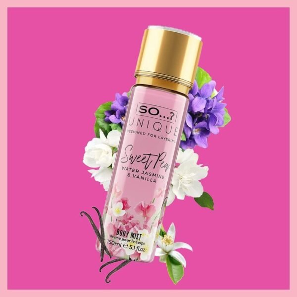 So…? Unique Body Mist Spray Mixed Fragrance Bundle 150ml (Pack of 3) Truffle Cream, Sweet Pea, Vanilla Candy.
