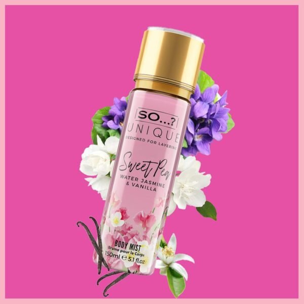 So…? Unique Body Mist Mixed Fragrance Bundle 150ml (Pack of 3) Sweet Pea, Coral Daisy, White Blossom.