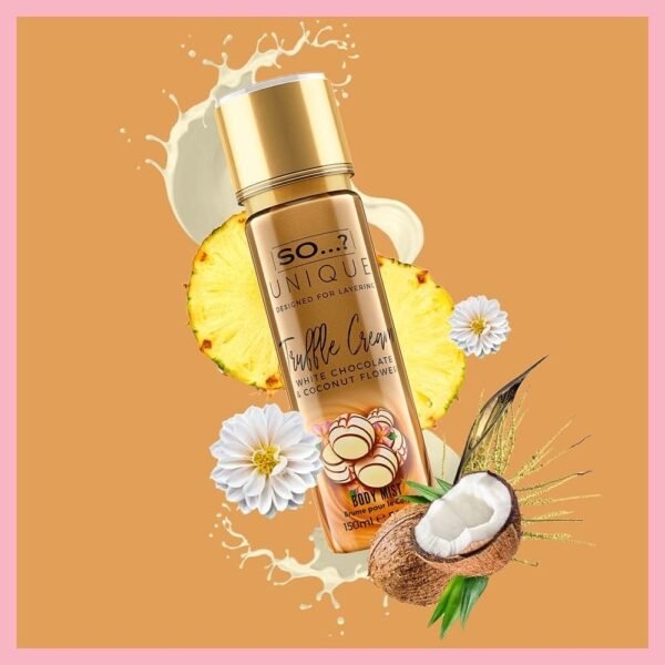 So…? Unique Body Mist Spray Mixed Fragrance Bundle 150ml (Pack of 3) Truffle Cream, Sweet Pea, Vanilla Candy.