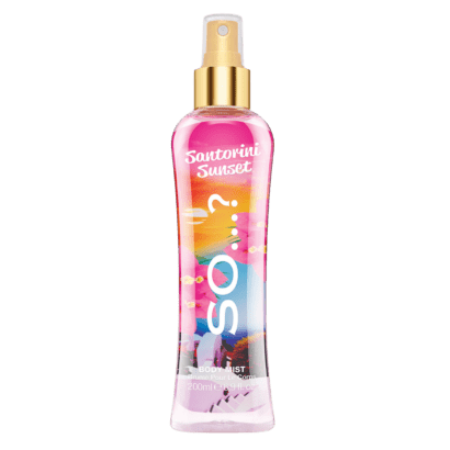 SO Santorini Sunset Body Mist 200ml – Mediterranean Citrus Floral Mist