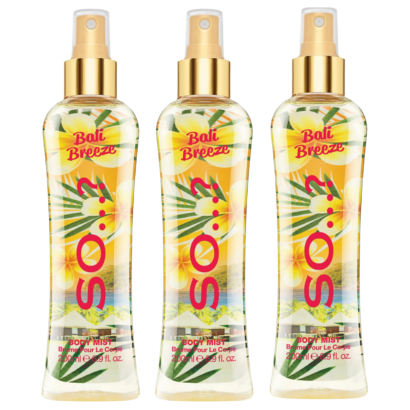 So… Summer Escapes Bali Breeze Body Mist Fragrance Spray 200ml Bundle Pack of 3