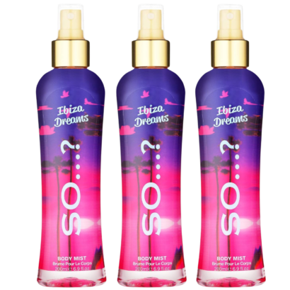 So… Summer Escapes Ibiza Dreams Body Mist Fragrance Spray 200ml Bundle Pack of 3