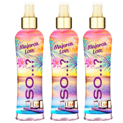 So… Summer Escapes Majorca Love Body Mist Fragrance Spray 200ml Bundle Pack of 3