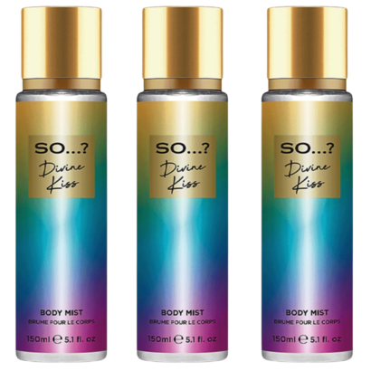 SO You Divine Kiss Body Mist Set 150ml Bundle Pack of 3