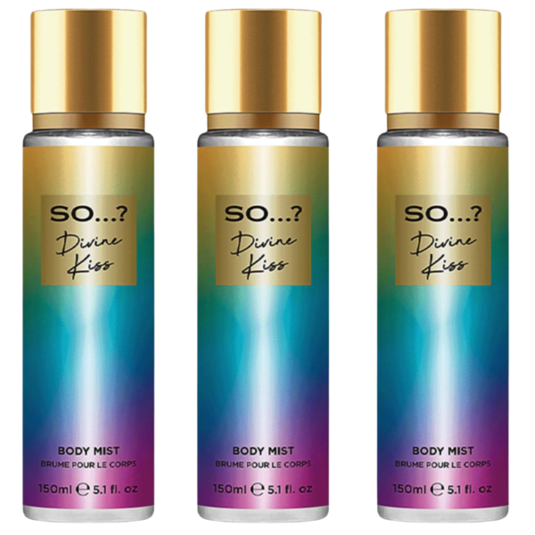 SO You Divine Kiss Body Mist Set 150ml Bundle Pack of 3