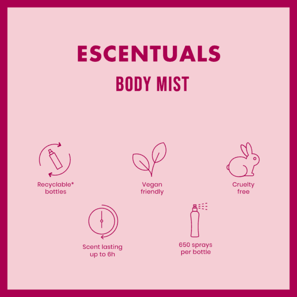 Escentuals Lychee Womens Body Mist 250ML