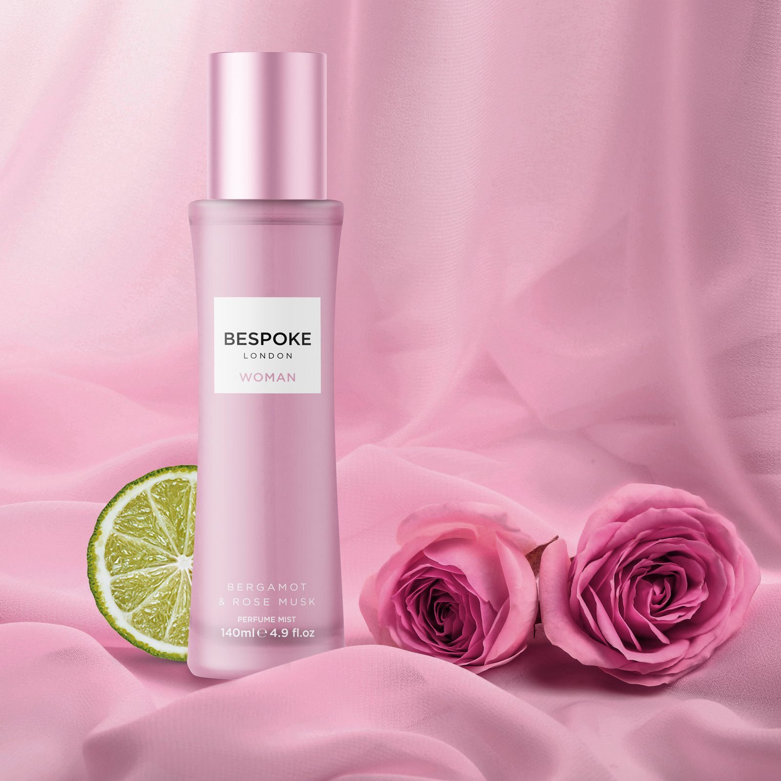 Bespoke Bergamot & Rose Perfume Mist for Women 140ml 2 Bespoke Bergamot & Rose Perfume Mist for Women 140ml