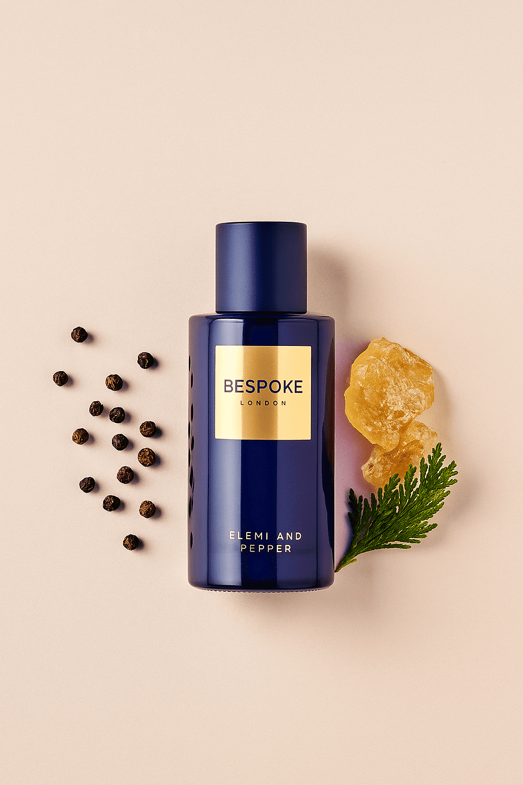 Bespoke London Gold Collection Elemi and Pepper Eau De Parfum 100ML Long Lasting Oriental Woody Perfume For Men